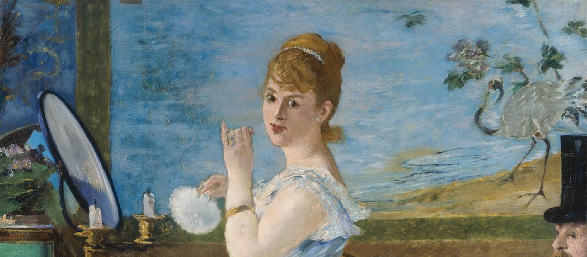 Édouard Manet, Nana, 1877 (Detail), Sammlung: 19. Jahrhundert © Hamburger Kunsthalle / bpk Foto: Elke Walford